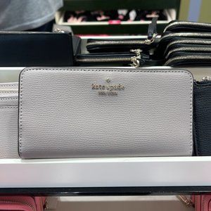 Kate Spade Darcy Large Slim Bifold Wallet Warm Taupe